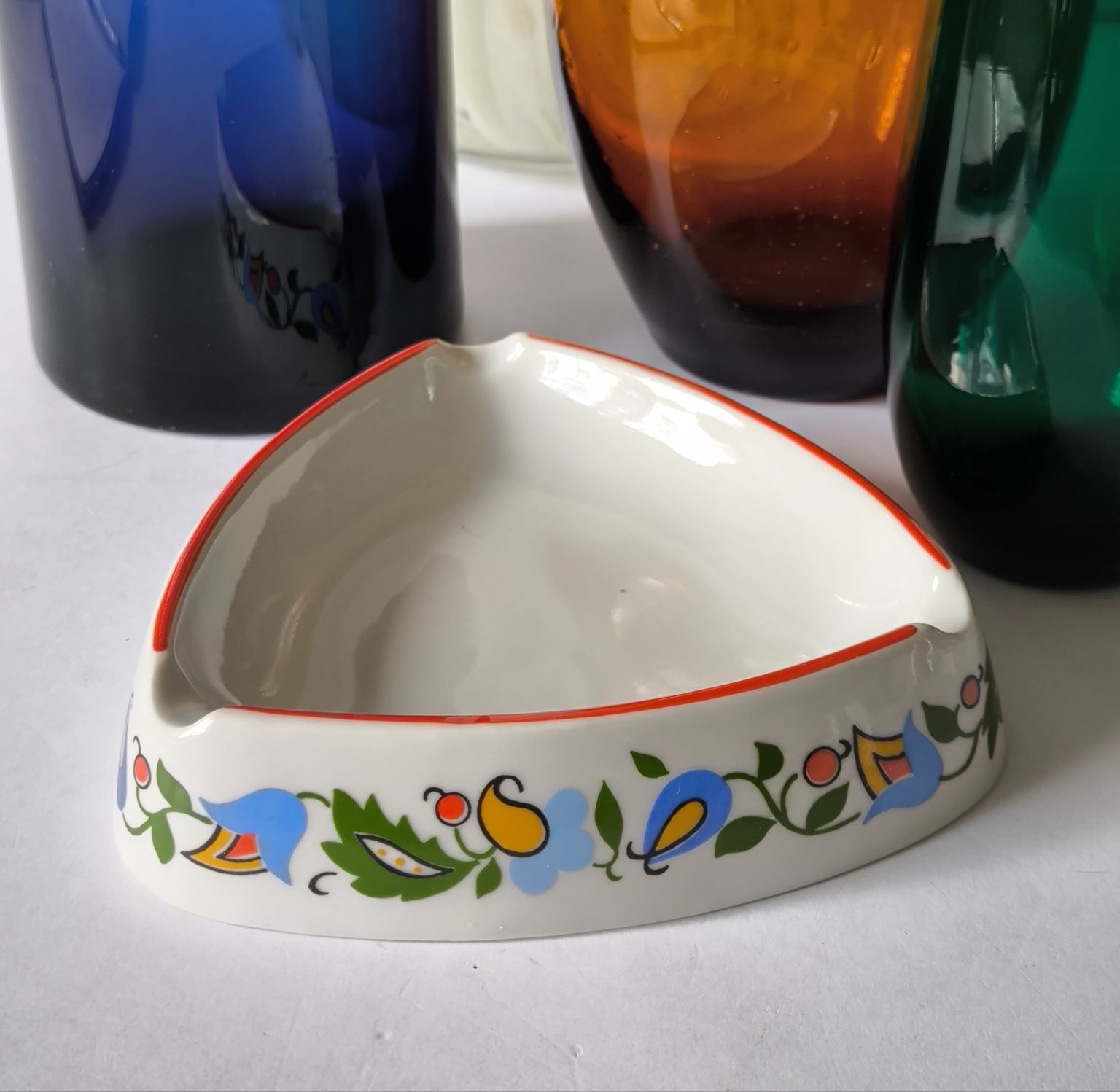 Popielniczka Lubiana piękna stara porcelana