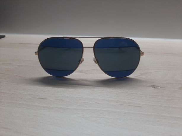 Okulary przeciwsłoneczne Dior Split2 000KU Złoto/Ciemnoniebies