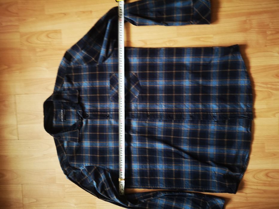 Koszula bawełna kratka granat roz. L