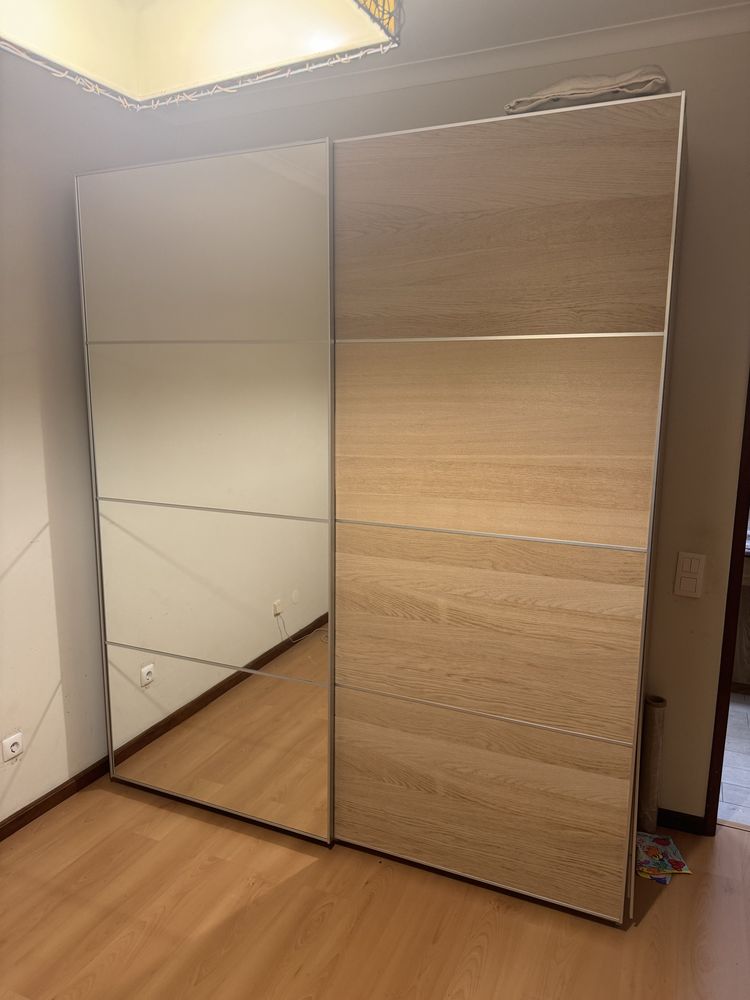 Roupeiro ikea 200 cms largura usado