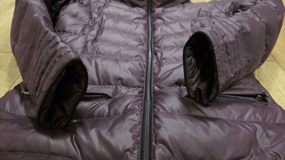 Płaszcz Taranko puchowy kolor śliwkowy