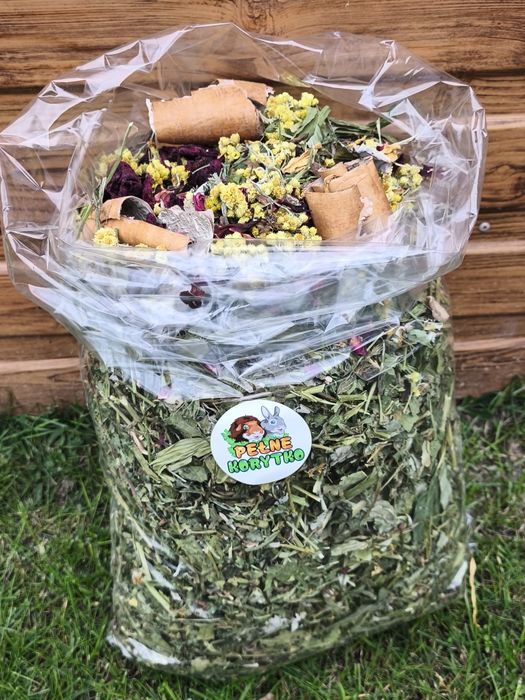 Mieszanka ziołowa dla królików, królika 1kg ! Giga paczka dużych ziół