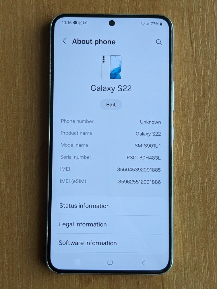Samsung S22 8/128 Snap8Gen1 USA 120Гц Оригинал Galaxy Смартфон Телефон