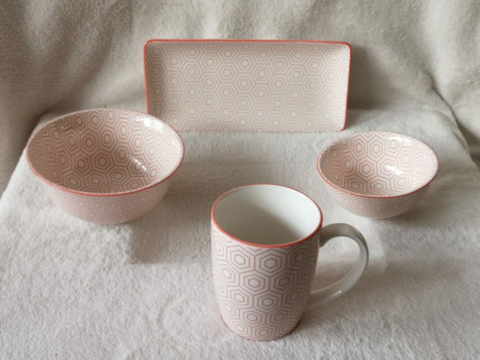 Nowy zestaw śniadaniowy z porcelany