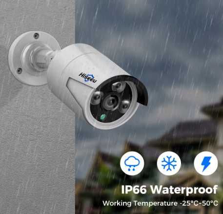 Câmera IP Hiseeu HB624-P H.265 4MP PoE