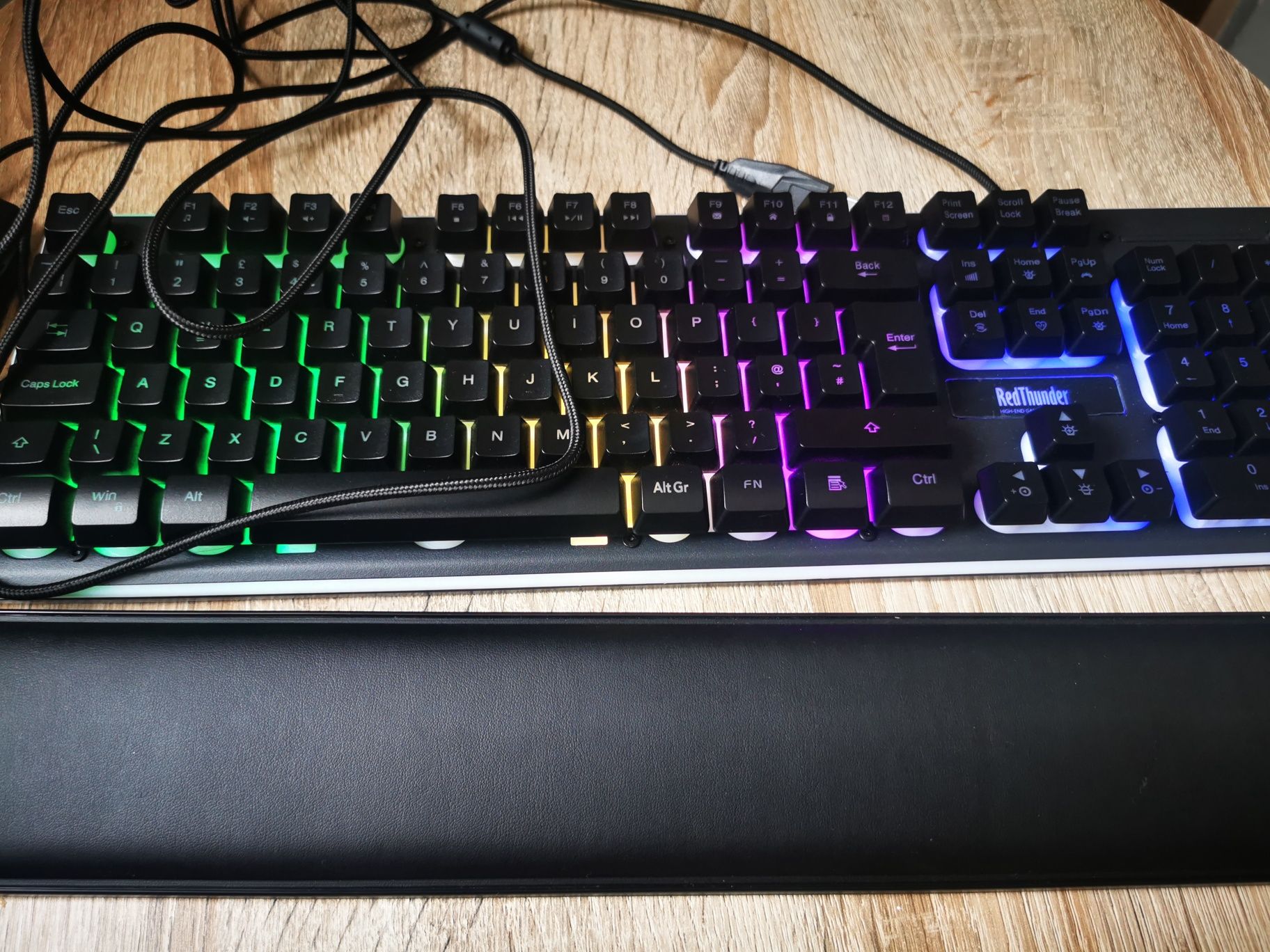 Klawiatura+mysz mechaniczna K10 RedThunder przewodowa Anti-Ghosting 72