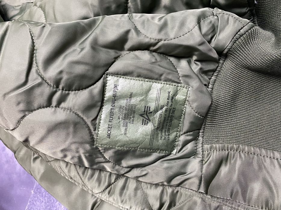 Alpha Industries CWU-45 Bomber Jacket Khaki Бомбер Альфа