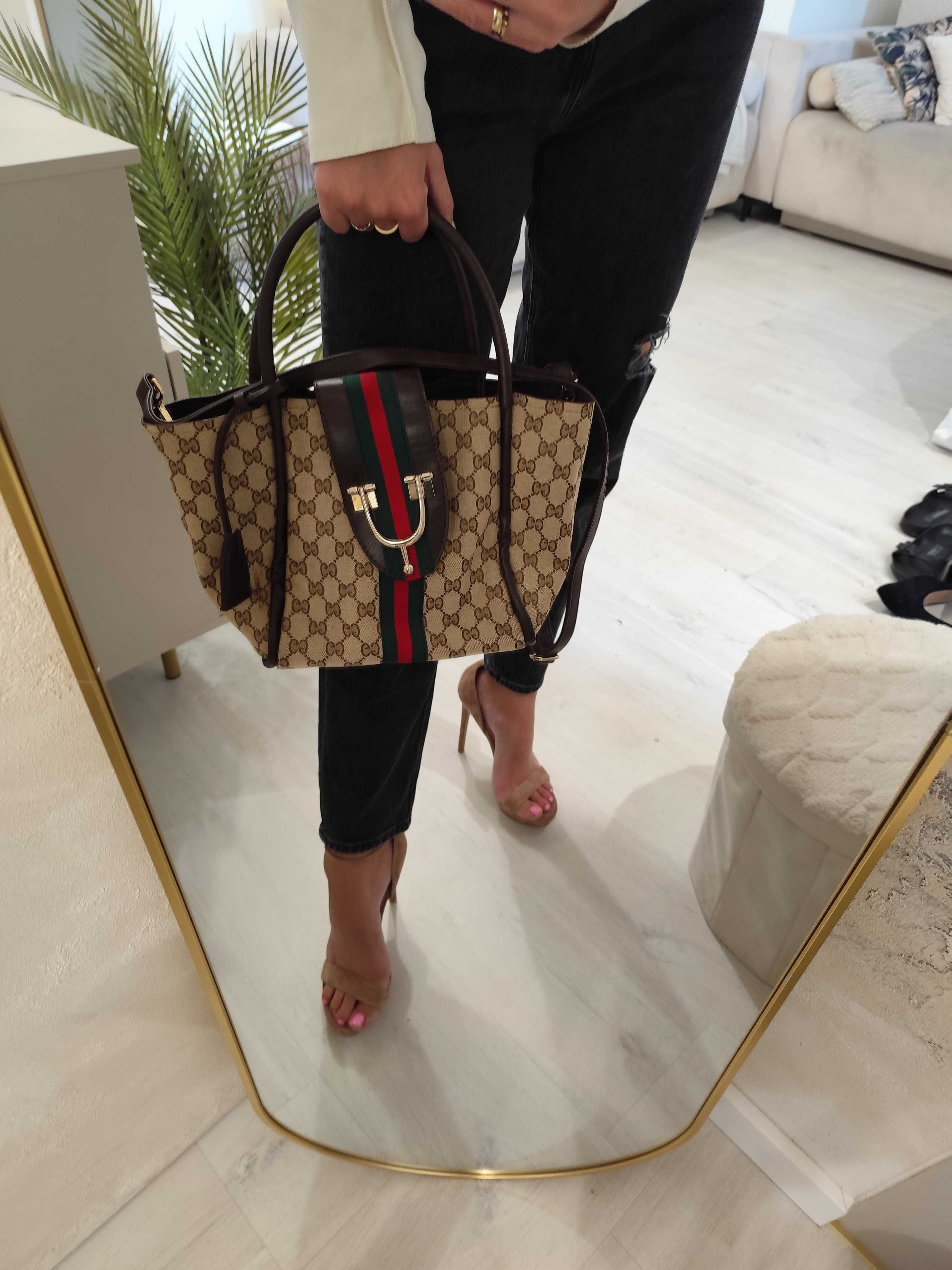 Ekskluzywna ponadczasowa torebka shoperbag GUCCI