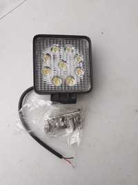 Halogen roboczy 9 led 27W. Lampa robocza, ledowa. Hit!