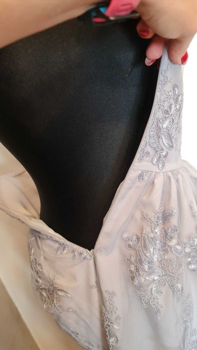 1900 Wieczorowa koronkowa sukienka rozmiar S