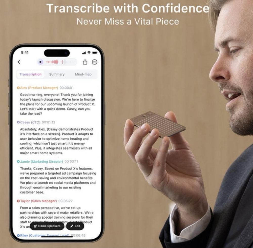 Plaud Note AI Voice Recorder | Чорний