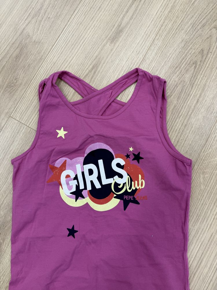 Girls club fioletowa bluzka bez rękawków na ramiączka 164 cm 13 14 lat