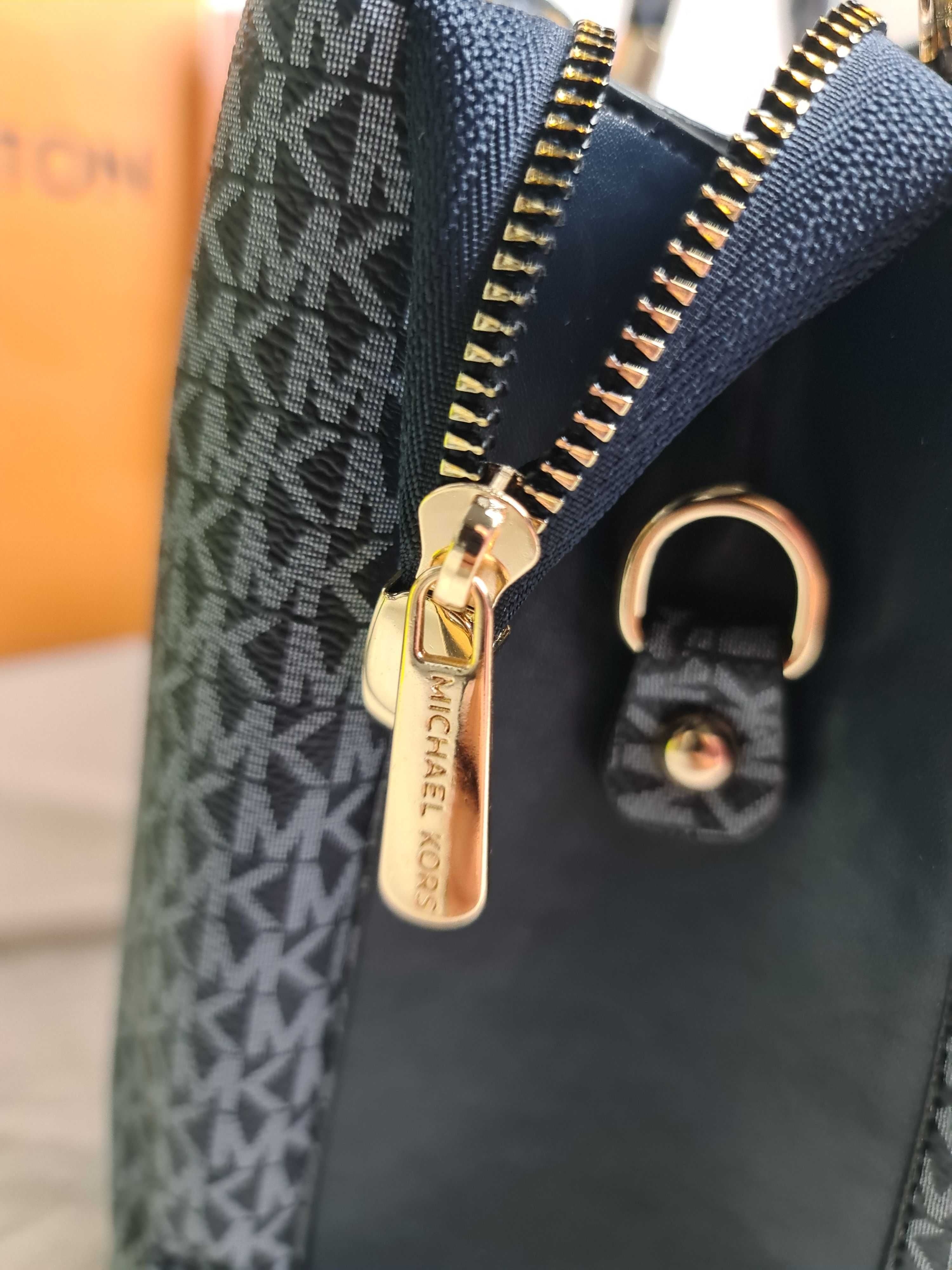 Torba damska michael kors grafitowa torebka brelok mk