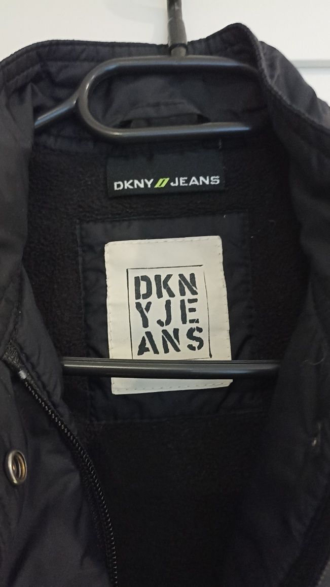 Kurtka DKNY jeans S czarna damska przejściowa