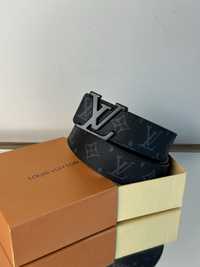 Pasek skórzany Premium Louis Vuitton monogram skóra naturalna LV