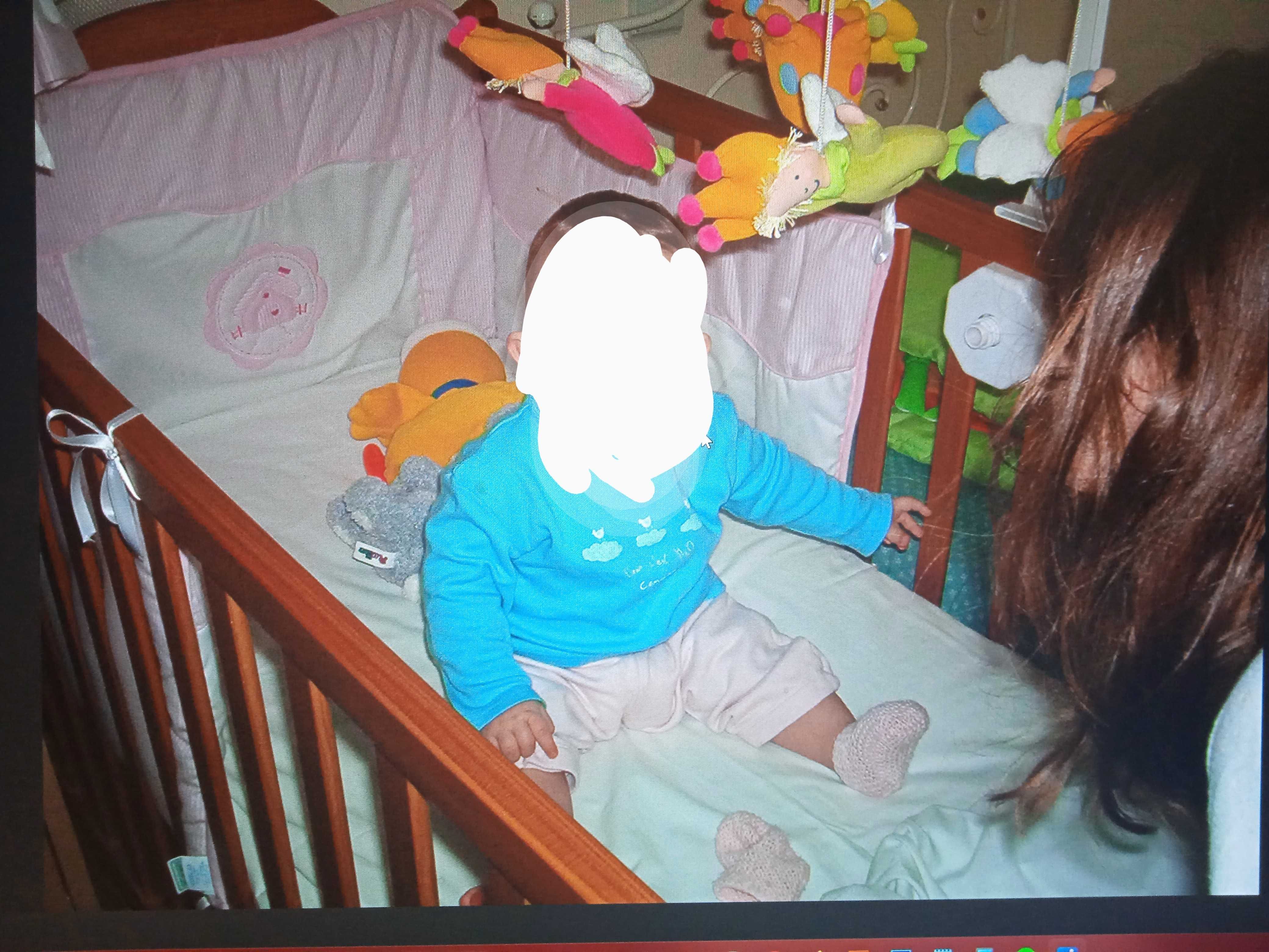 Cama de grades Bebê de madeira