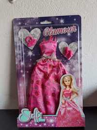 Simba Steffi Love sukienka glamour różowa dla lalki