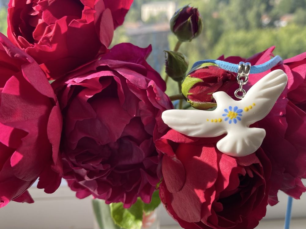 Підвіска чокер кулон голубка горлиця