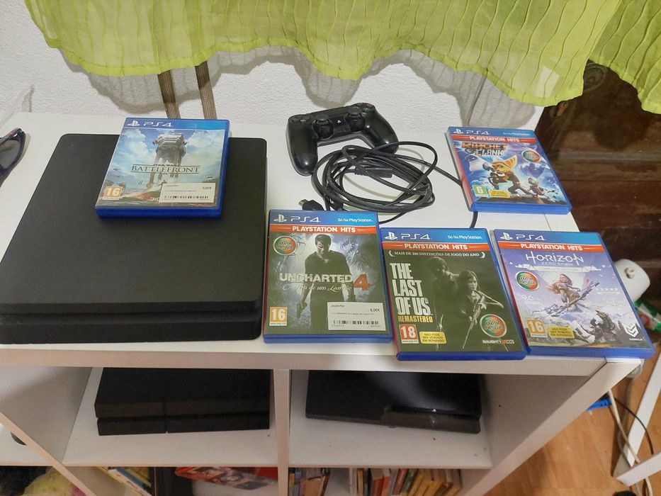 ps4 500gb com alguns jogos