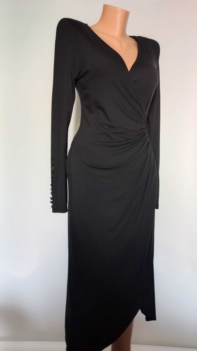 Чорна сукня 48 50 розмір вечірня натуральна тканина нова