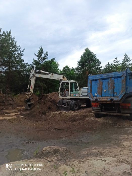 usługi koparką mini koparką wykopy budowa dróg kamieńczyk łochów urle