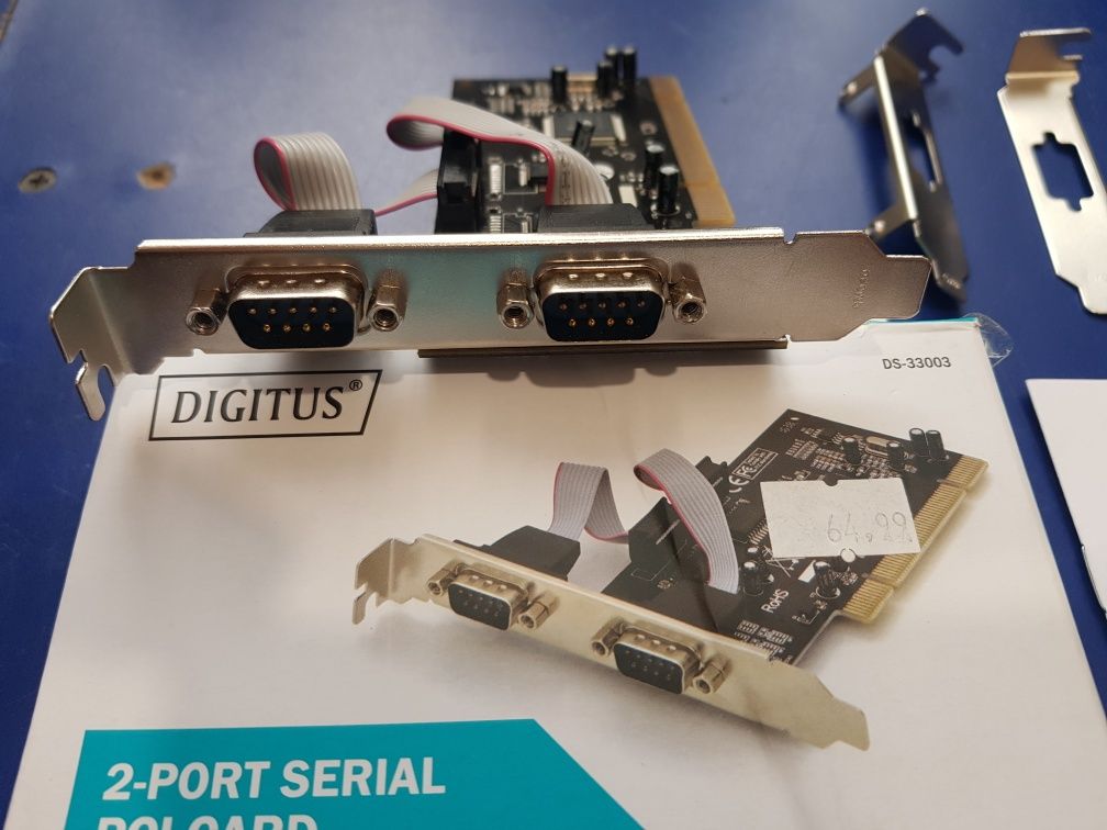 Port RS232 DB9 karta rozszerzeń PCI Digitus DS-33003
