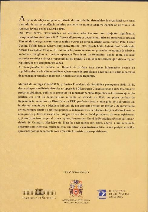 A Correspondência Política de Manuel de Arriaga