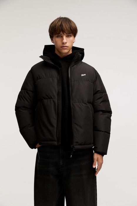 Куртка Pull&Bear STWD Puffer Jacket (S / M / L / XL) чорна чоловіча