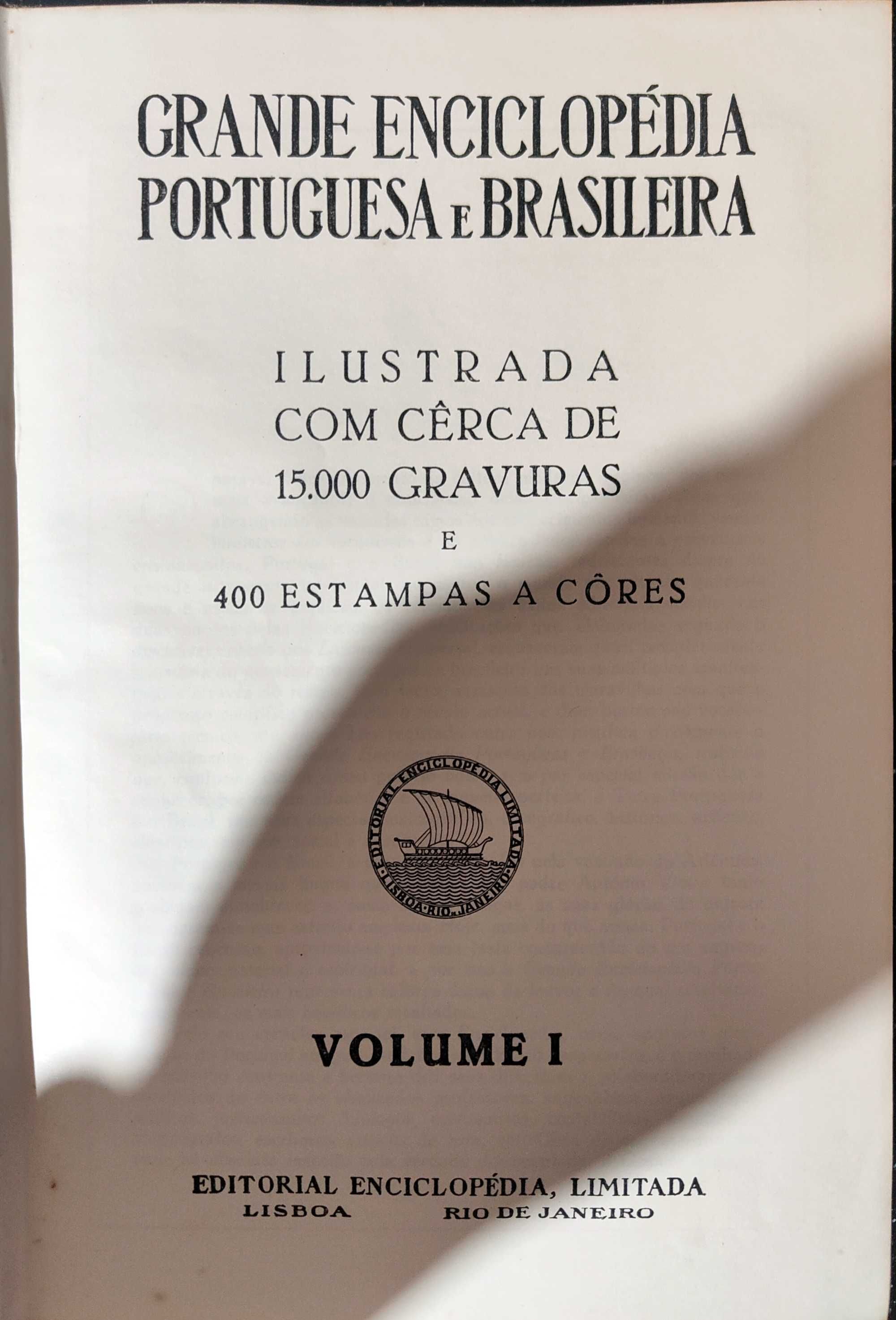 Grande Enciclopédia Portuguesa e Brasileira Completa 40 Volumes