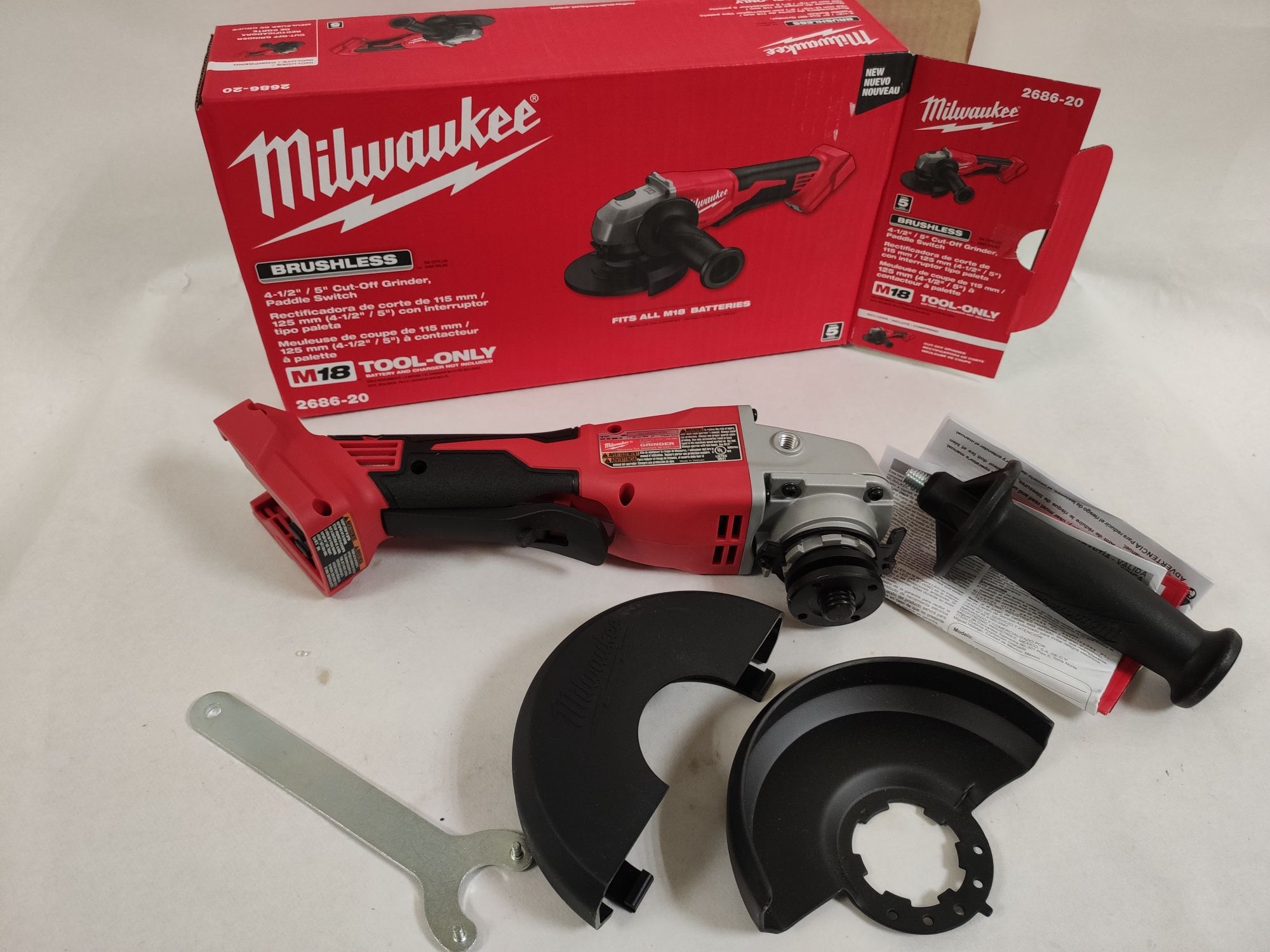 Безщіткова кутова шліфмашина Milwaukee M18™ 2686-20