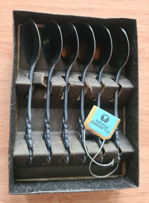 Zestaw sześciu łyżeczek Polsrebro Poznań