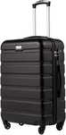 Lekka Walizka Kabinowa Z Kołami Coolife Abs 56x39x23 Cm 38 L Czarna