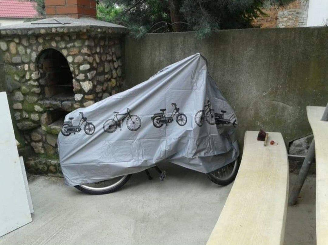 MOCNY Pokrowiec antykorozyjny wodoodporny rower motor skuter ochronaUV