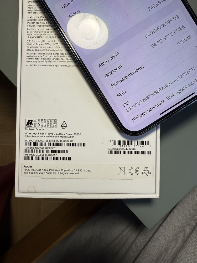 iPhone 14 pro max purple