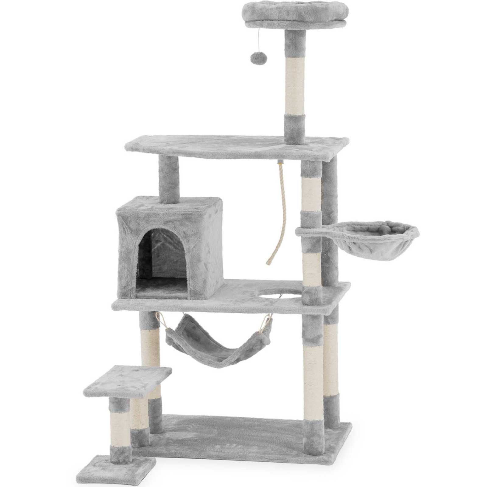 Drapak wieża domek dla kota piłka hamak lina 74x73x158cm