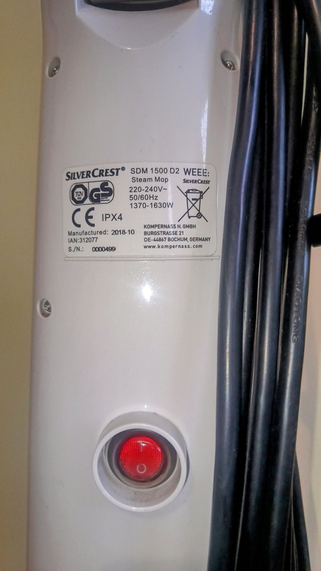 Mop parowy SILVERCREST SDM 1630W tanio