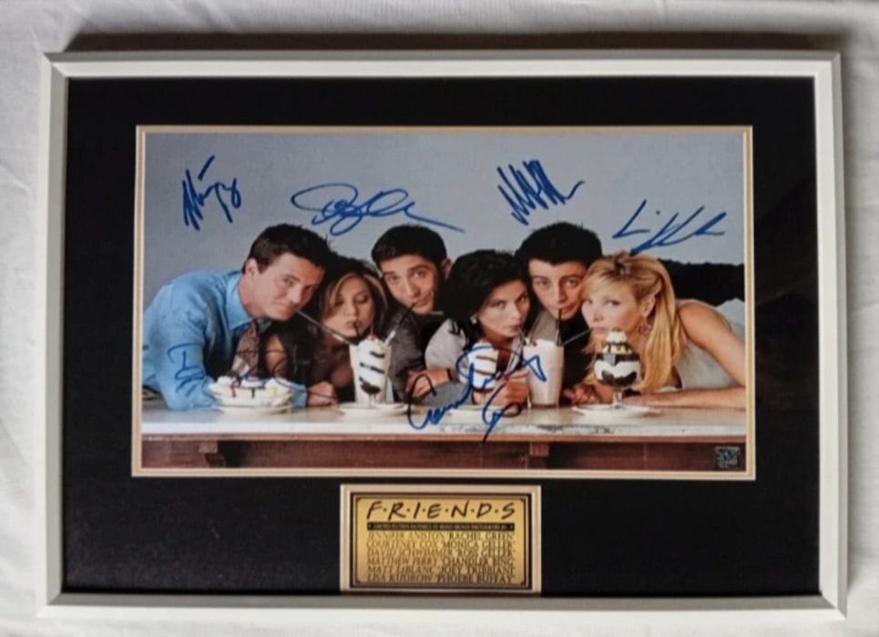Moldura Série Friends Cast com Autógrafos (A4)