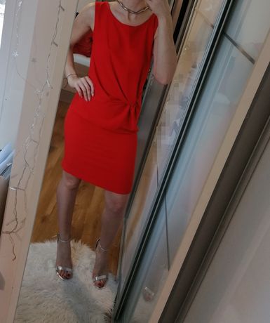 Czerwona świąteczna sukienka Pretty Girl M/L