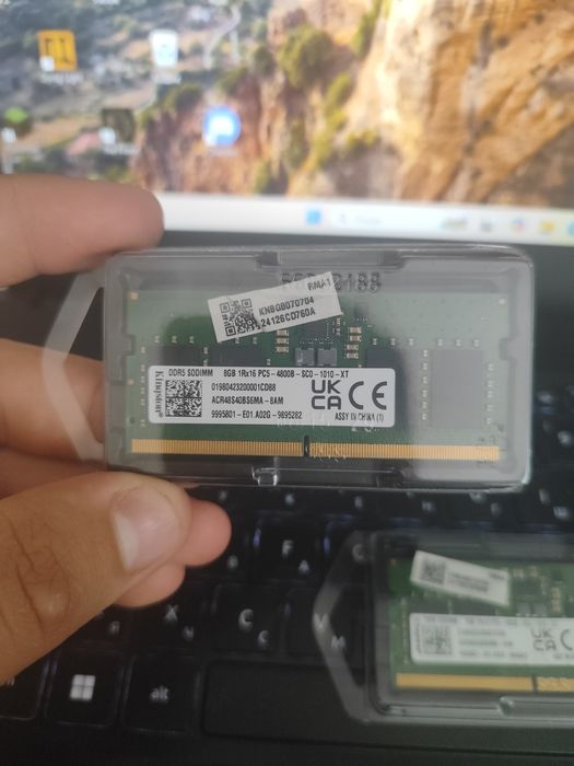 Нова пам'ять 16 gb ddr5 4800mhz Kingston Sodimm (8+8gb)