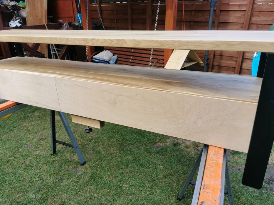 Szafka rtv dębowa 180x50x40