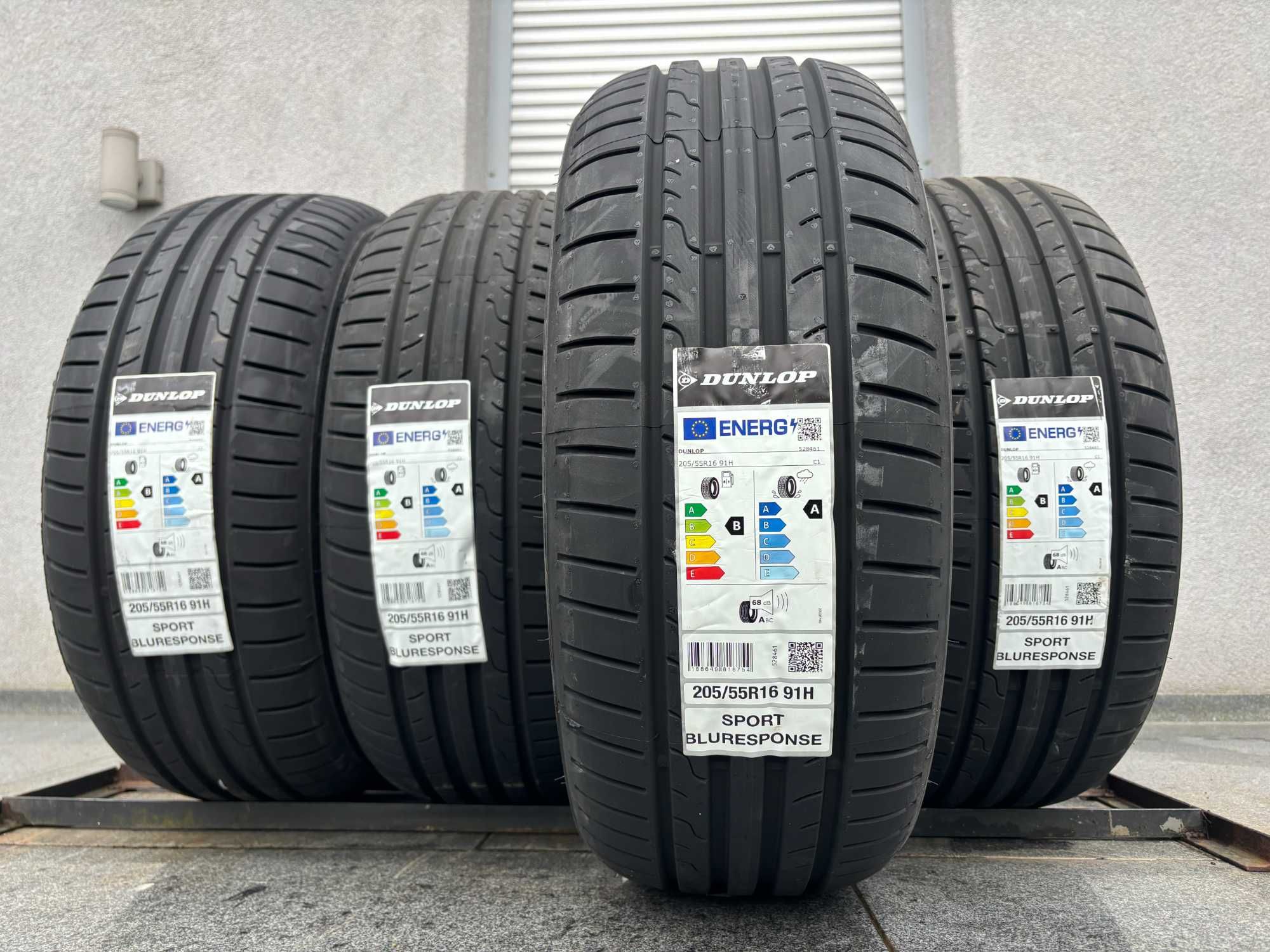 x4 letnie 205/55R16 Dunlop SportBluResponse B,A,68db 2025r Z fabryki!