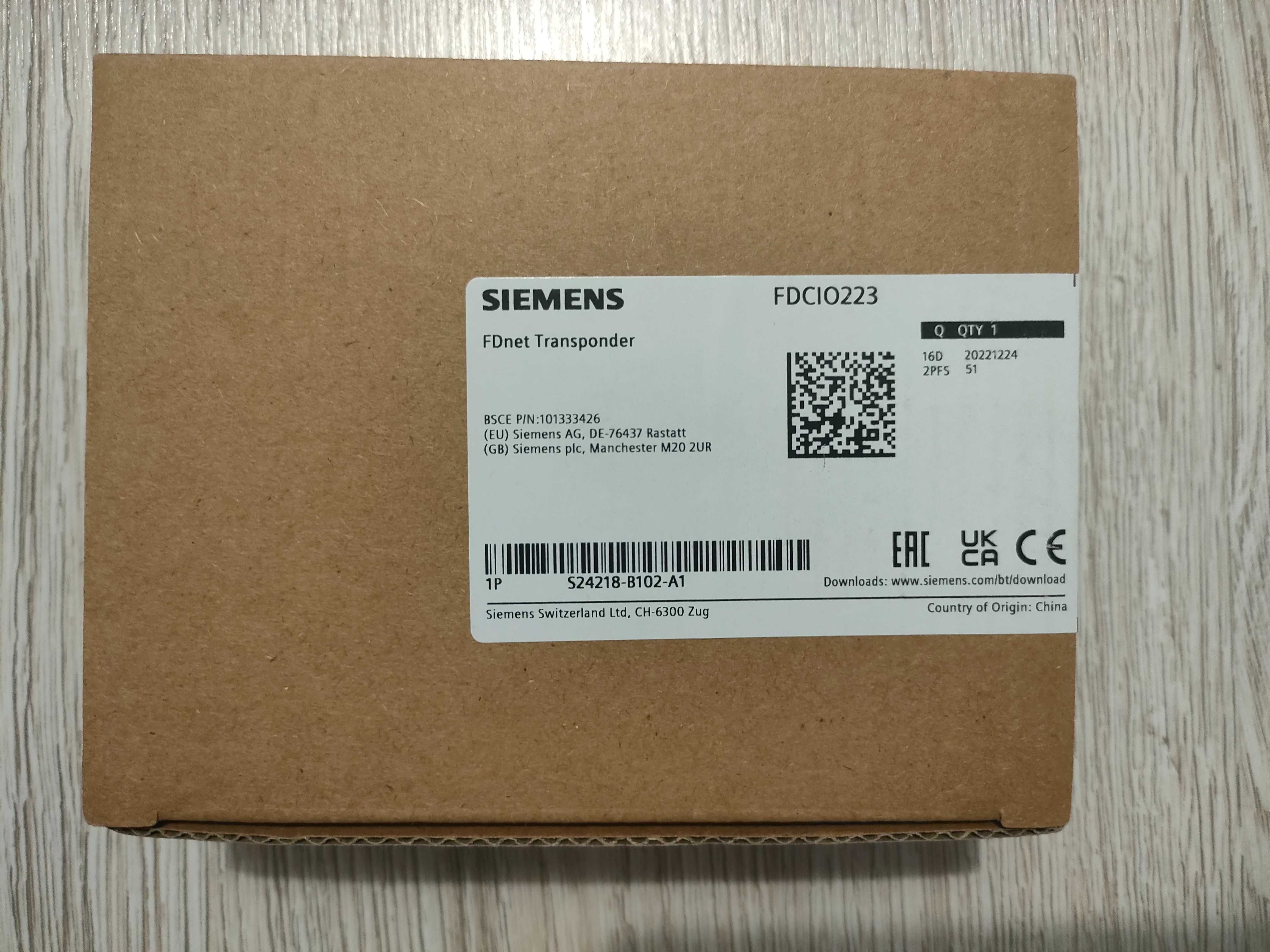 Siemens FDCIO223 Moduł Wejść/wyjść Transponder
