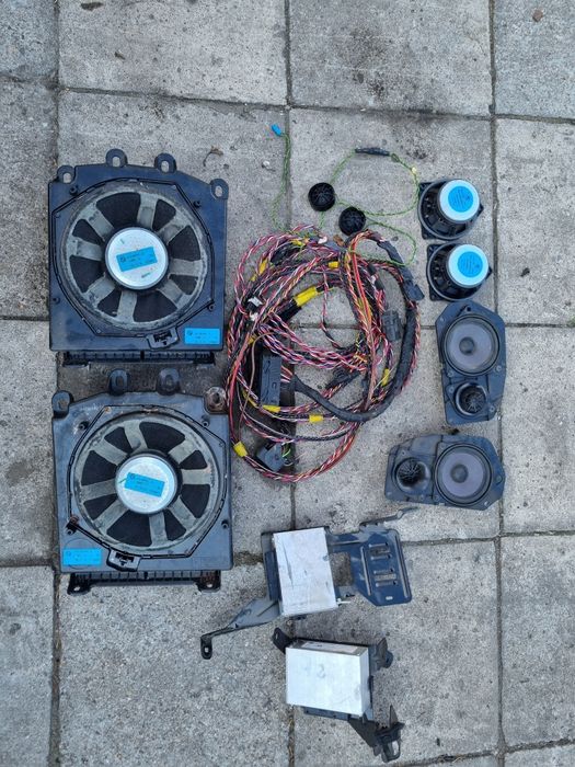 BMW e60 e61 nagłośnienie hifi głośniki Hi-Fi wzmacniacz wiązka komplet