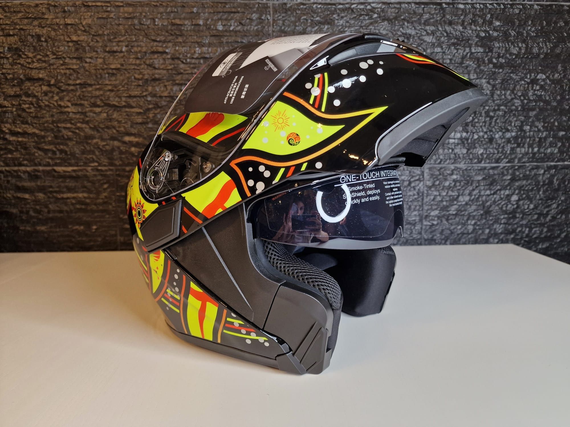 (NOVO) Capacete Modular Rossi 46 Mota e Sol V/Cores