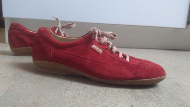 Buty skórzane S. Oliver rozmiar 39 Czerwone