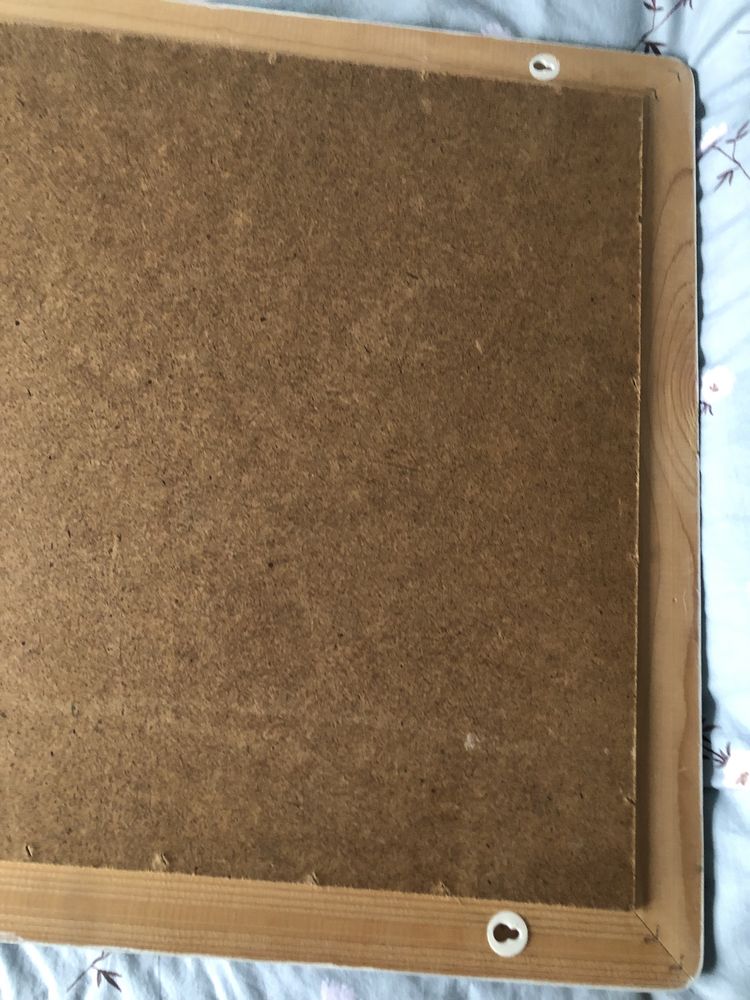 Lustro w drewnianej ramie 55/55 polka