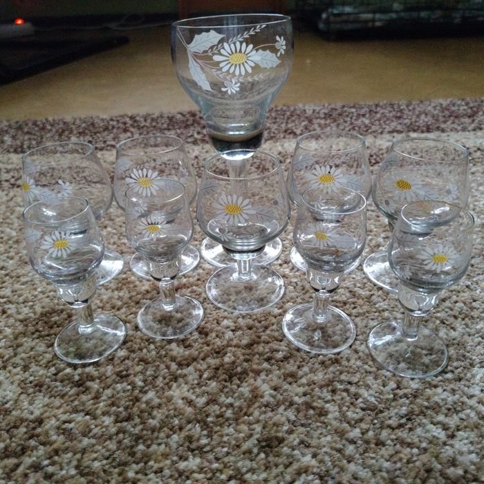 Kieliszki PRL 10 sztuk