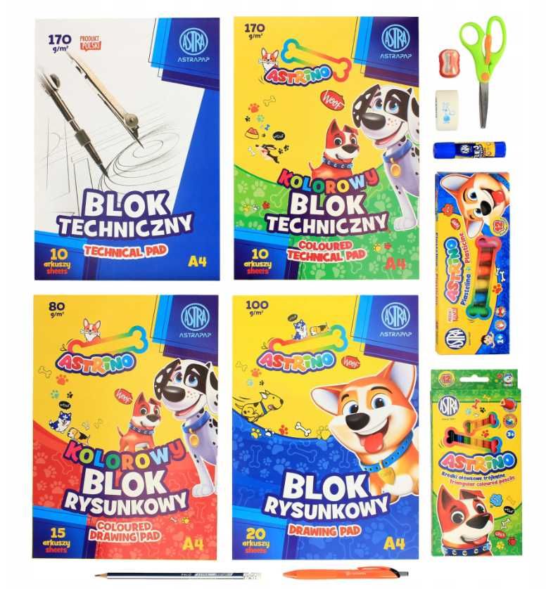 Piórnik Head i Wyprawka Szkolna 12 Elementów - (Promocja)