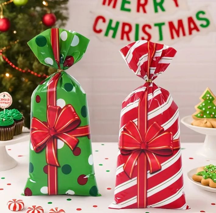 Новорічні пакетики для цукерок