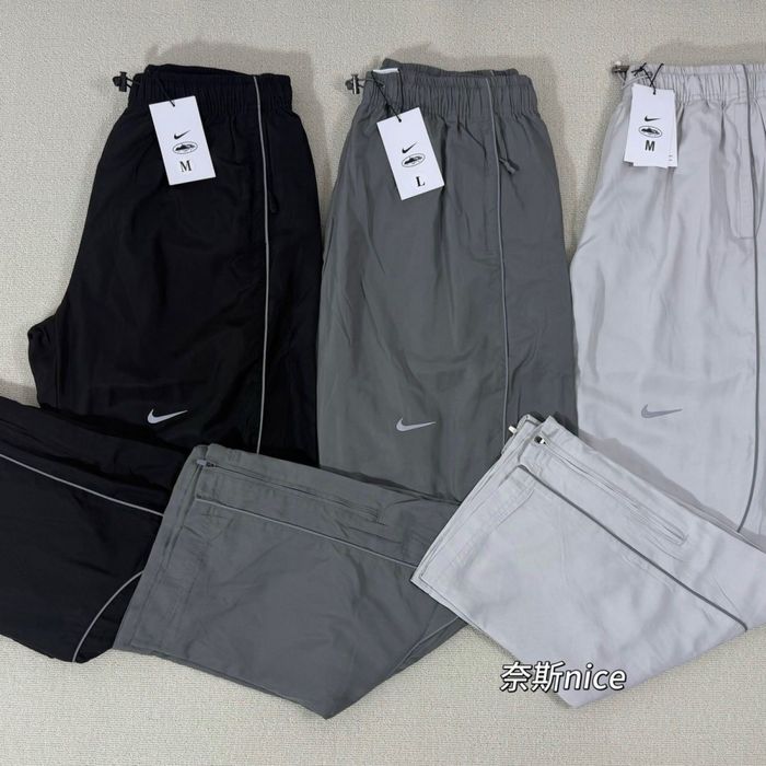 Штани Nike Corteiz S-XL нейлонові штаны найк кортез рефлективні
